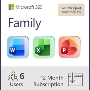 Microsoft 365 Family | 12-Month Subscription