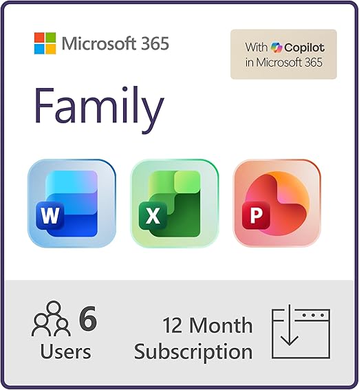 Microsoft 365 Family | 12-Month Subscription